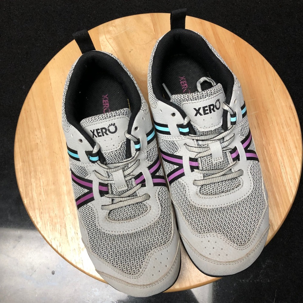 Xero Shoes Prio Womens 8.5 Barefoot Shoes Grey Purple Minimalist Running Outdoor - Picture 3 of 16